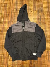 Kids 8-10 Shaun White Lightweight Jacket Black and Gray