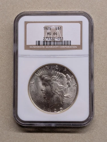 1925 Peace Silver Dollar $1 - NGC MS64