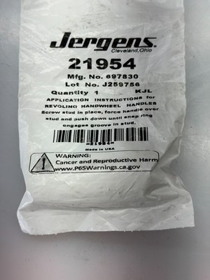 JERGENS 21904 / 697830 Sealed In Bag Handle maybe?