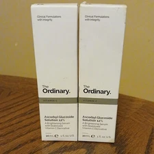 TWO The Ordinary Vitamin C Ascorbyl Glucoside Solution 12% 30ml 1 Fl oz Each