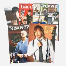 Japan Pro Wrestling NJPW Fan Club Bulletin Magazine 5 pcs vol. 20 21 22 24 25
