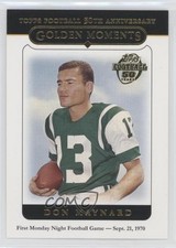 2005 Topps Golden Moments Don Maynard #328 HOF 0n82