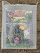 TMNT 1994 Ninja Turtles ROCKSTEADY  Coin & Card AFA 85 HIGHEST GRADED POP 1