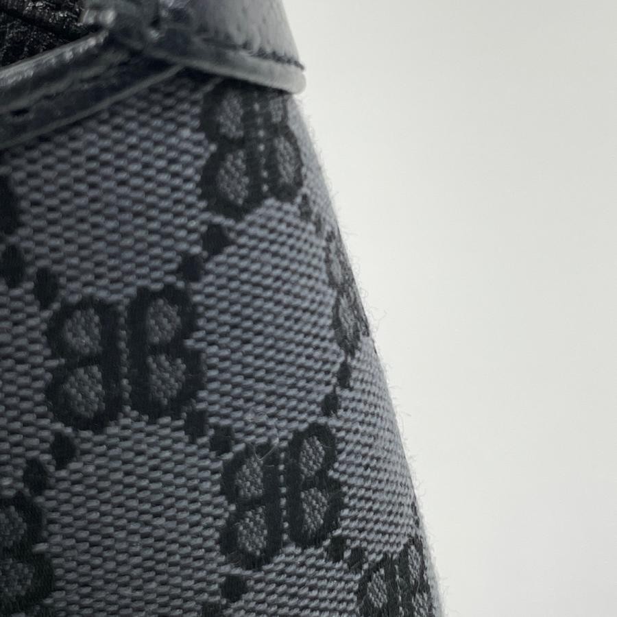 BALENCIAGA Gucci The Hacker Project Jackie Shoulder Bag Canvas Black #BS612 thumbnail 4