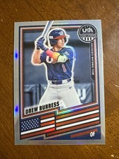 2026 Panini Stars & Stripes Prizm USA Baseball #39 Drew Burress Silver