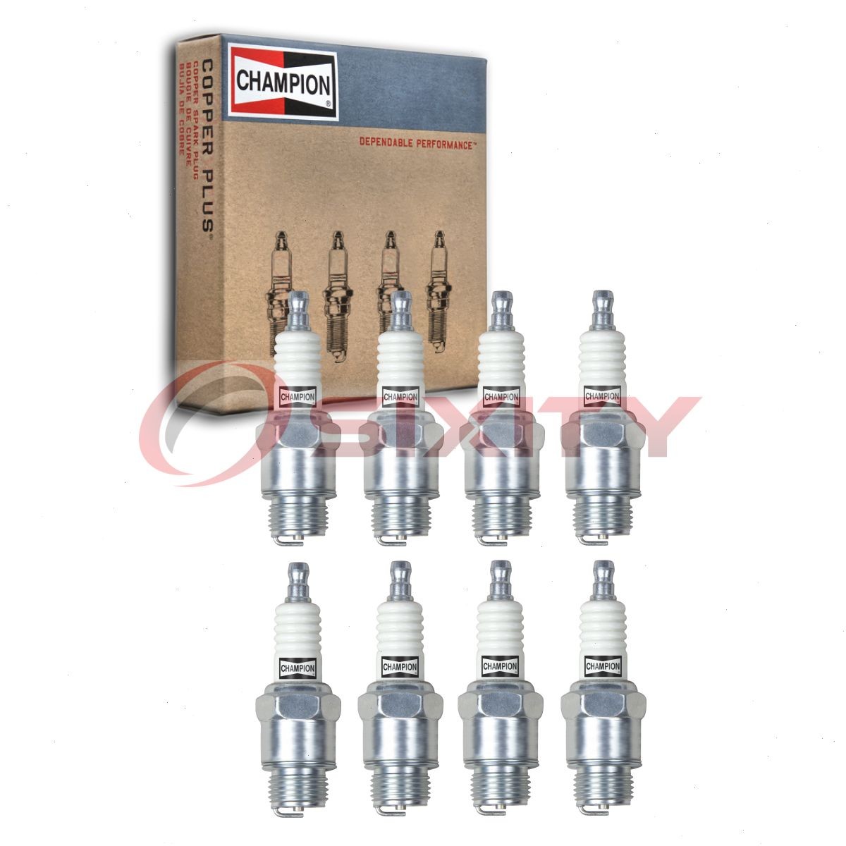 8 pc Champion Industrial Spark Plugs for 1929-1930 Viking Eight Ignition xk