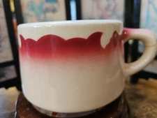 Vintage Wallace China Diner Coffee Mug Cup Airbrush Rim Design Heavy Duty USA