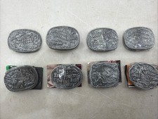 Small NOS NFR 90 - 97 NATIONAL FINALS RODEO HESSTON COLLECTOR BELT BUCKLE