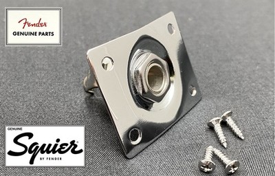 Earl　Squier by fender TelecasterMシリアル Fender Squier Tele CHROME STEEL JACK PLATE w/SCREWS Telecaster