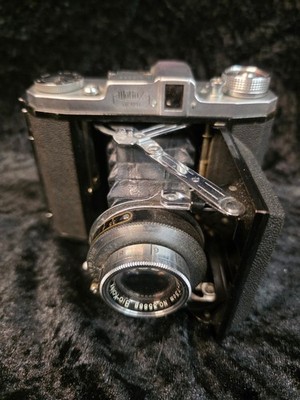 Waltax Okako TX-120 Vintage Folding Camera with Case. Made in