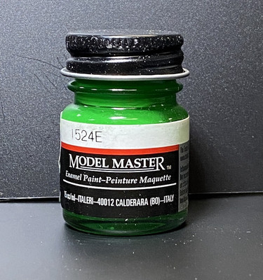 Testors Model Master Enamel 1524 Gloss Green. 1/2oz. New Old Stock