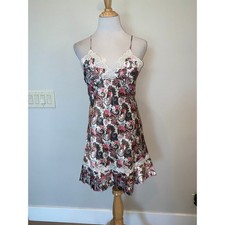 VTG Victoria's Secret Gold Label Paisley Lace Slip Dress Y2K Fairy Babydoll M