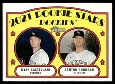 2021 Topps Heritage 2021 Rookie Stars - Rockies - Ashton Goudeau/Ryan Castellani