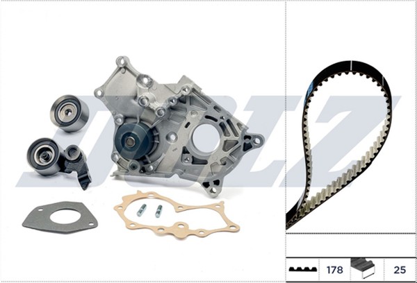 Dolz Wasserpumpe + Zahnriemensatz KD182 FüR Toyota Corolla Avensis Verso CDE120_-image