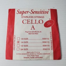 Red Label Cello A 1/4 Size SS6113 6113 New Super Sensitive