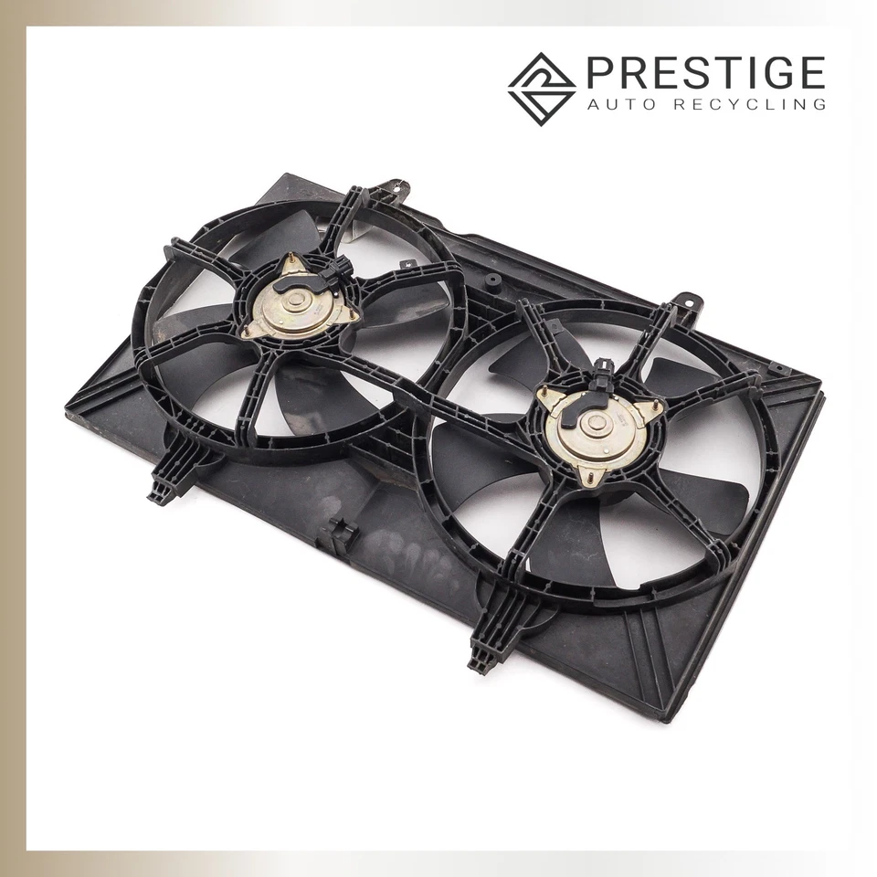 Motor ventilador de refrigeración doble radiador Nissan Quest 2004-2009 con cubierta 21481-5Z000 Foto 4 de 4