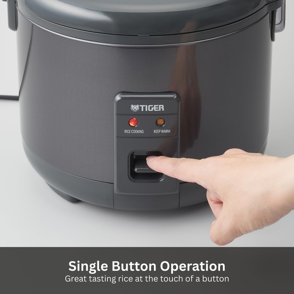 Rice Cooker 10 Cup Capacity White Non Stick Pot Tiger JNP-S18U-KY | eBay