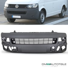 Stoßstange vorne genarbt dunkelgrau+Gitter für VW Transporter T5 Facelift 09-15