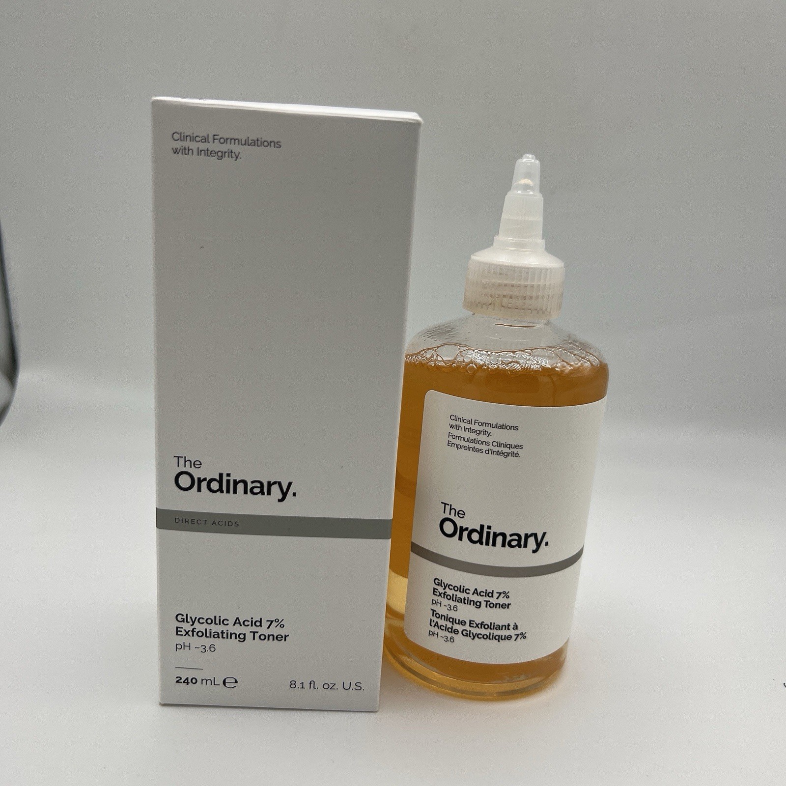 The Ordinary Glycolic Acid 7% Exfoliating Toner 240ml NIB