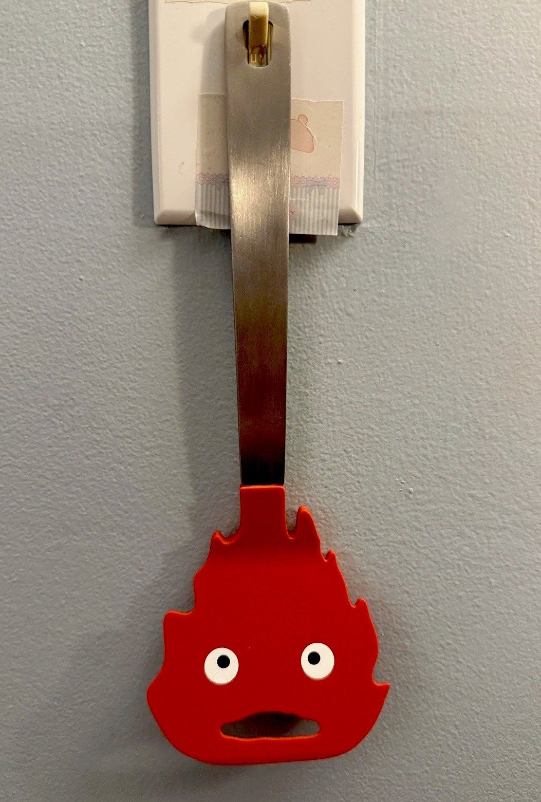 Studio Ghibli Howl’s Moving Castle Calcifer Silicone Spatula,Red,Made in Japan