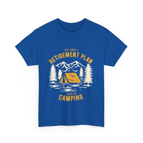 Camping Retirement Plan Unisex Heavy Cotton Tee - Picture 20 of 29