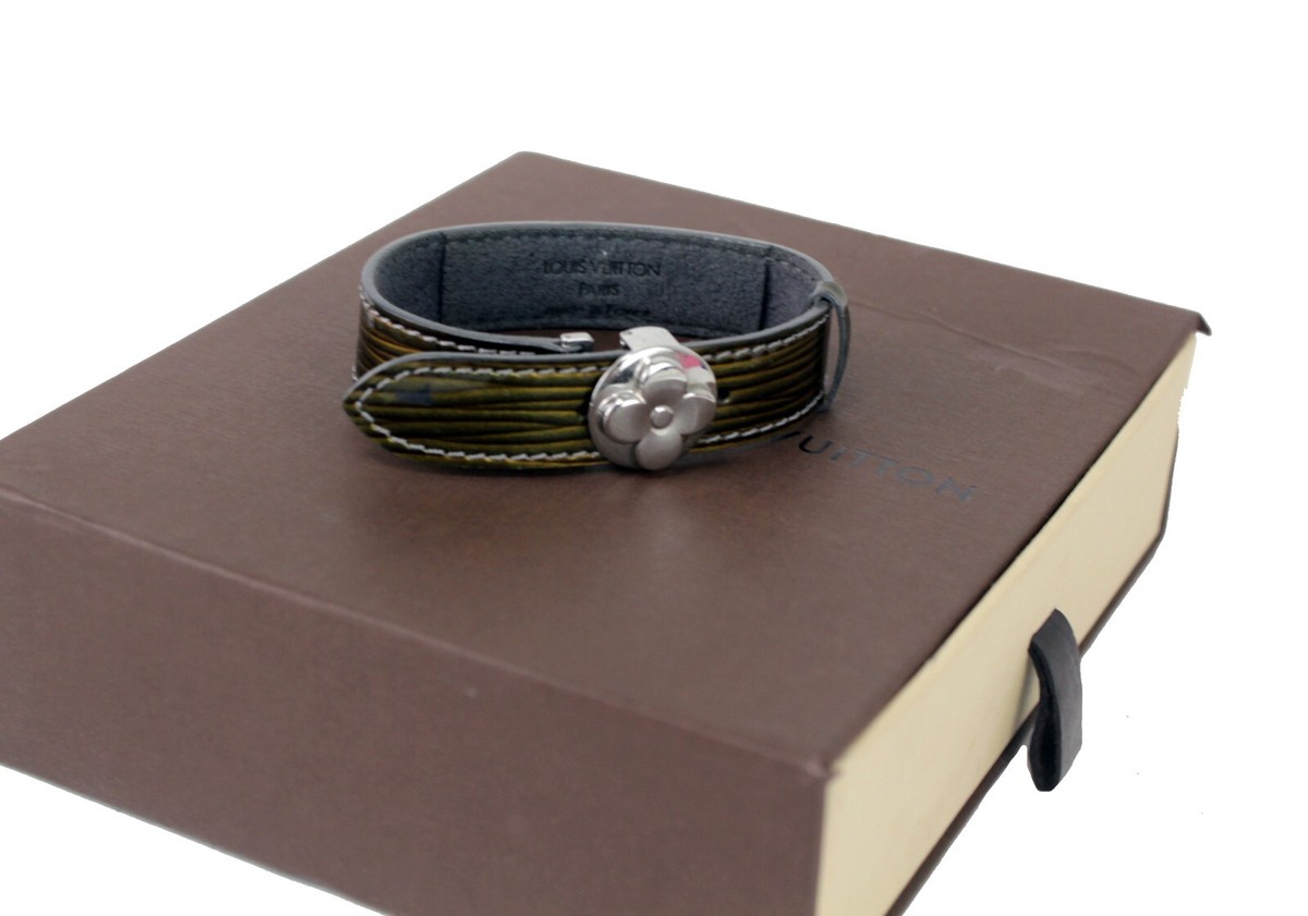 LOUIS VUITTON Cyber Epi Leather Millennium Wish Bracelet