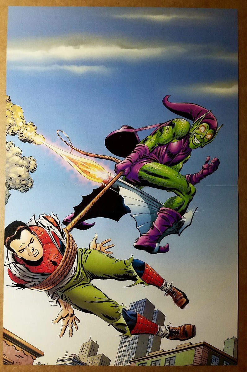 Spider-Man Vs Green Goblin Marvel Comics Poster by John Romita Sr