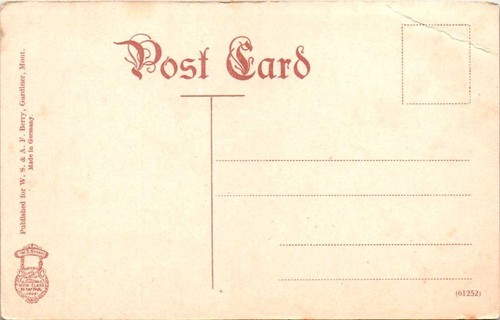 Geteilte Rückseite Postkarte Hirschberge Nationalpark UNP - Bild 2 von 2
