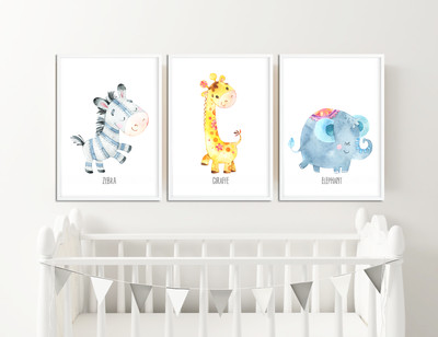 animal prints kids room