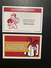 Monopoly Hallmark YULETIDE TREASURES Claim Your Spot On Santa's Fun List Card