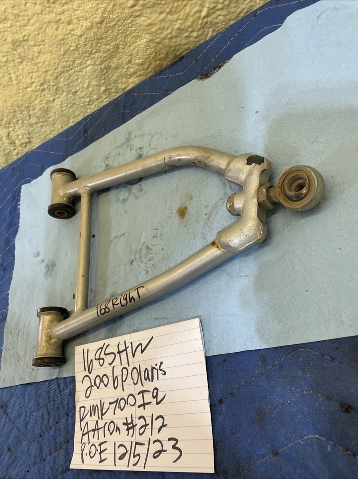 2006 Polaris RMK 700 right side upper arm control arm 168 - Image 4 of 4