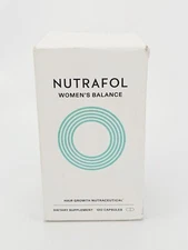 Nutrafol Womens Balance Hair Growth Supplement Biotin 120 Count BB9/25