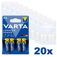 20X 4Er Blister Varta Longlife Power Aa Mignon Alkaline Batterien LR6 1,5V