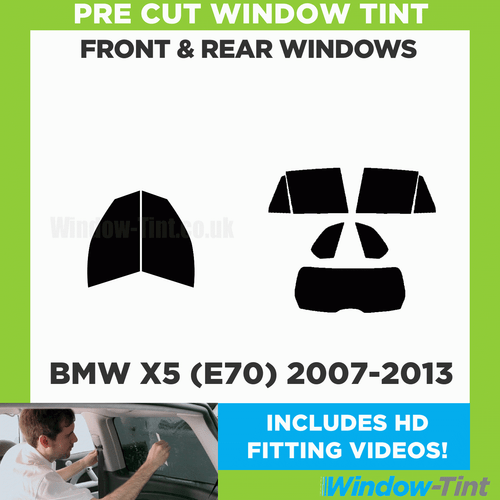 For BMW X5 (E70) 2007-13 Full Pre Cut Window Tint Kit Front & Rear Tinting Film - Picture 2 of 10