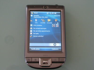 HP IPAQ CLASSIC 110 111 WINDOWS MOBILE 6 POCKET PC PDA+ 1 YEAR WARRANTY - MINT