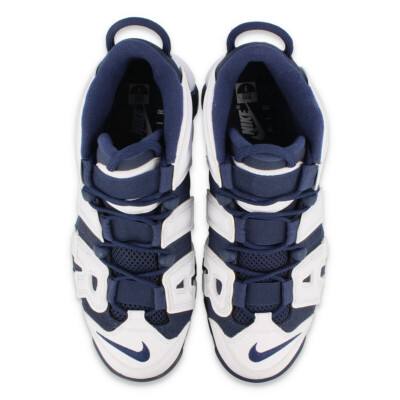 シューズ(男性用) NIKE AIR MORE UPTEMPO OLYMPIC 25cm Nike MEN'S Air More Uptempo OLYMPIC USA White Midnight Navy