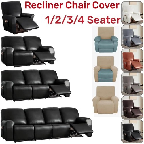 Waterproof Recliner Chair Cover Sofa Slipcover PU Leather Sofa Pet