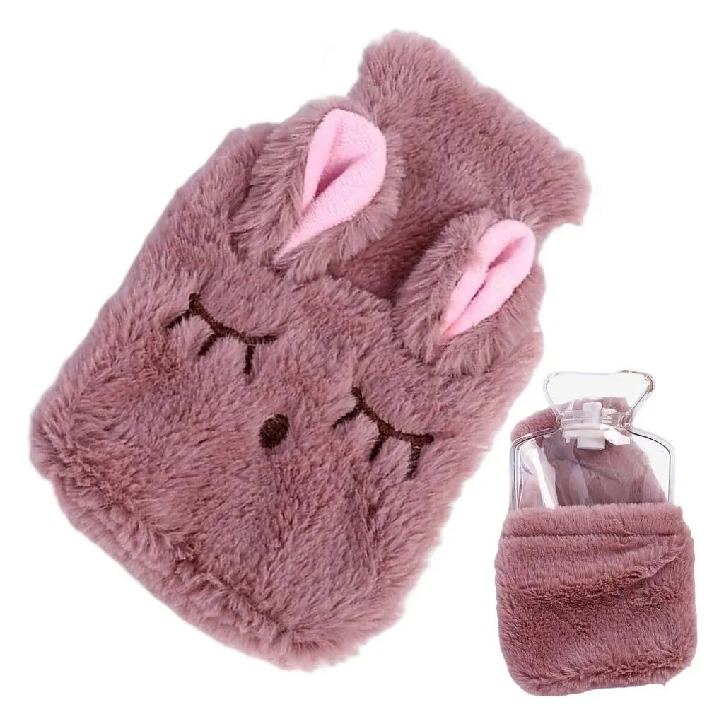 Plush Heat Pack Squinting Rabbit Hot Water Bottle Warm Belly Instant eBay