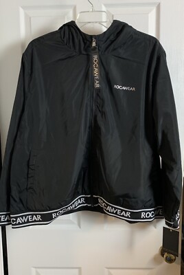 Rocawear Classic Lightweight Jacket Black Plus Women's XXXL 3XL Brand New NWT