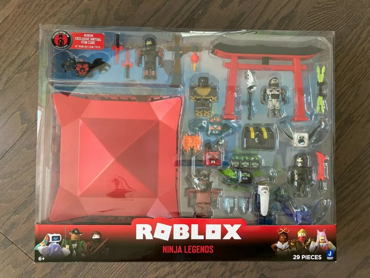 Roblox Ninja Legends 29 Pieces Playset 6 Figs + Accessories & Virtual Code  New!