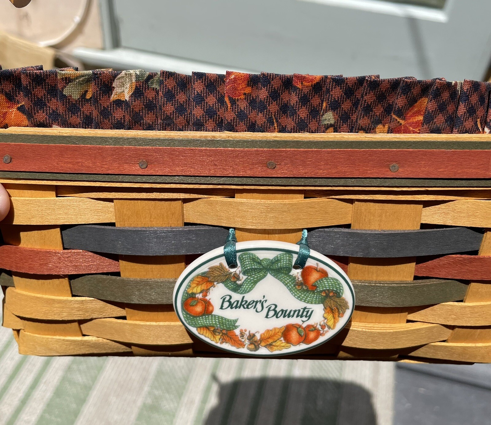 Longaberger Baker’s Bounty with Additional Fabric Vegetables Vintage