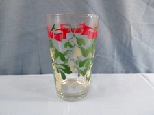 Boscul Peanut Butter Glass Tumbler Mistletoe - White Name Near Bottom #78