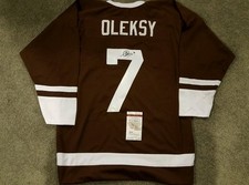 STEVE OLEKSY AUTOGRAPHED HERSHEY BEARS JERSEY JSA COA.