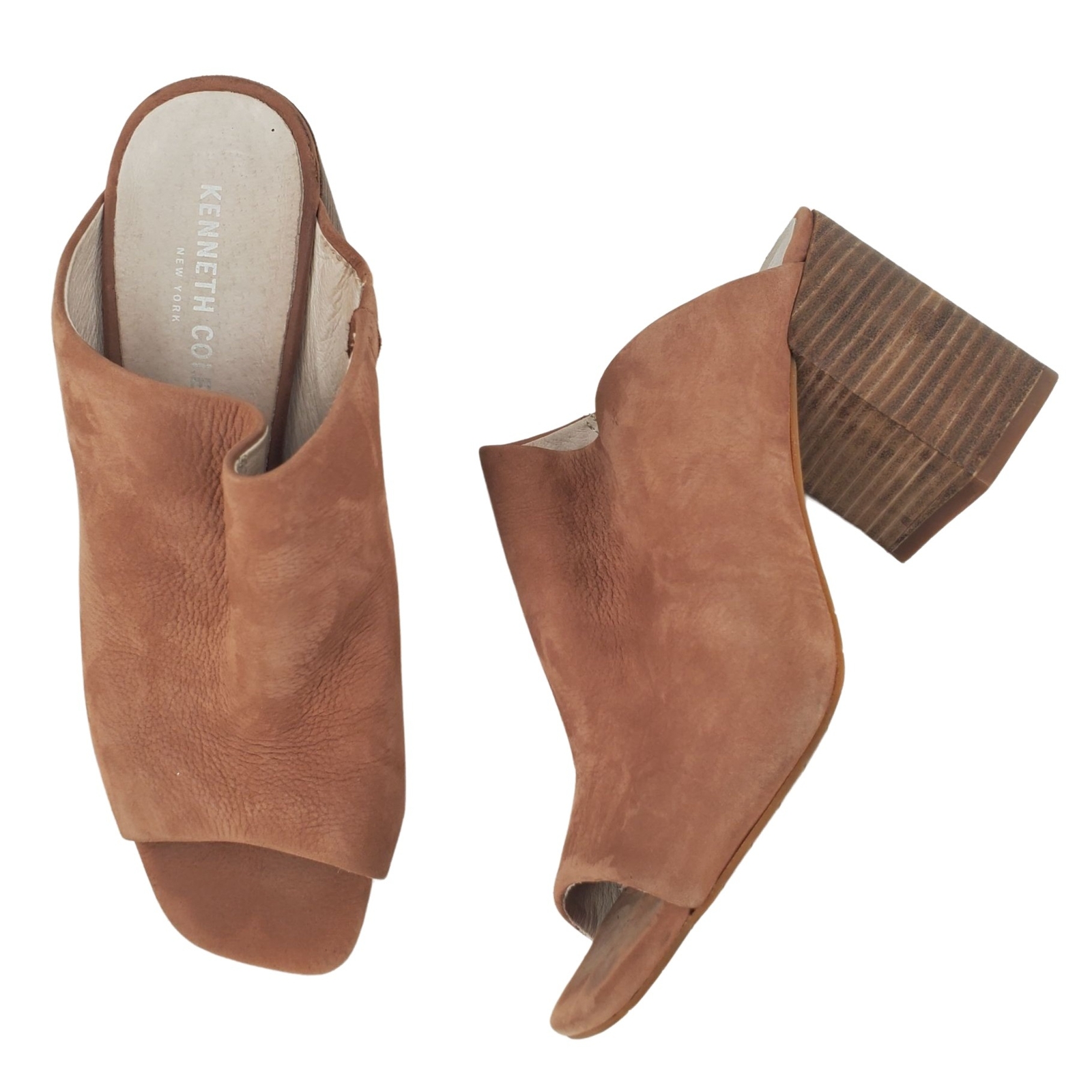Kenneth Cole Karolina Brown Suede Open 