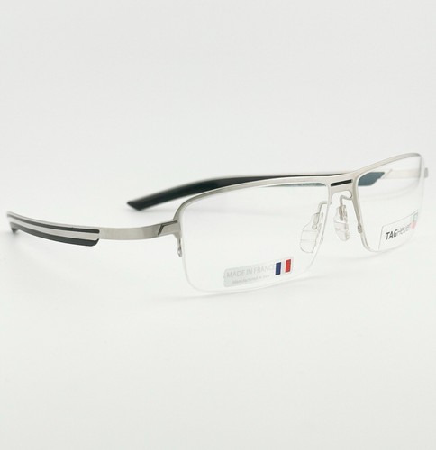 Authentic Tag Heuer Eyeglass Line Half-Rim TH 3823 Frame France Eyewear 57mm - Picture 5 of 24