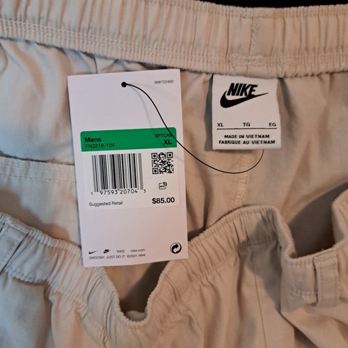Pantalones Cortos Nike Life Para Hombre Talla XLarge Marrón Madera de Orewood Claro FN3216 104 $85 Minorista NUEVO - Imagen 9 de 15
