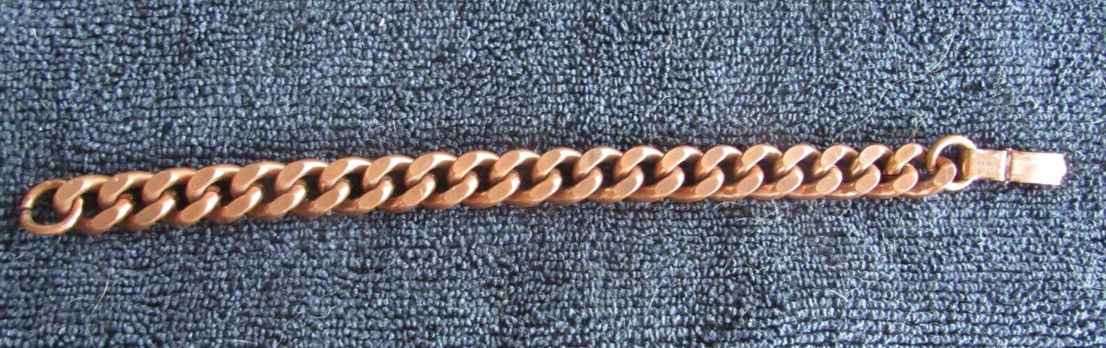7.5" Solid Copper Heavy Chain Link Bracelet - image 7