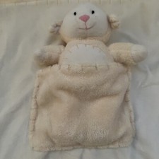 Kids Preferred Yellow Cream Plush Lamb Sheep Security Baby Blanket Pocket Lovey