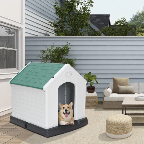 28 Zoll/32 Zoll H Outdoor Hundehaus wetterfest Tierheim Hundeheuche 4 Farben - Bild 36 von 73