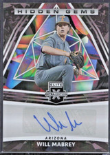 2022 Elite Extra Edition Hidden Gems Auto #HG-WM Will Mabrey RC - Arizona MINT